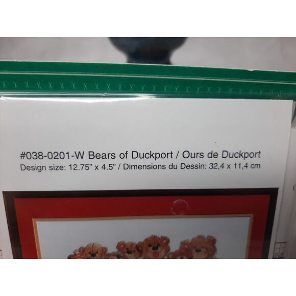 2004 Janlynn's Counted Cross Stitch Just A Chart Bears of Duckport - Picture 3 of 6